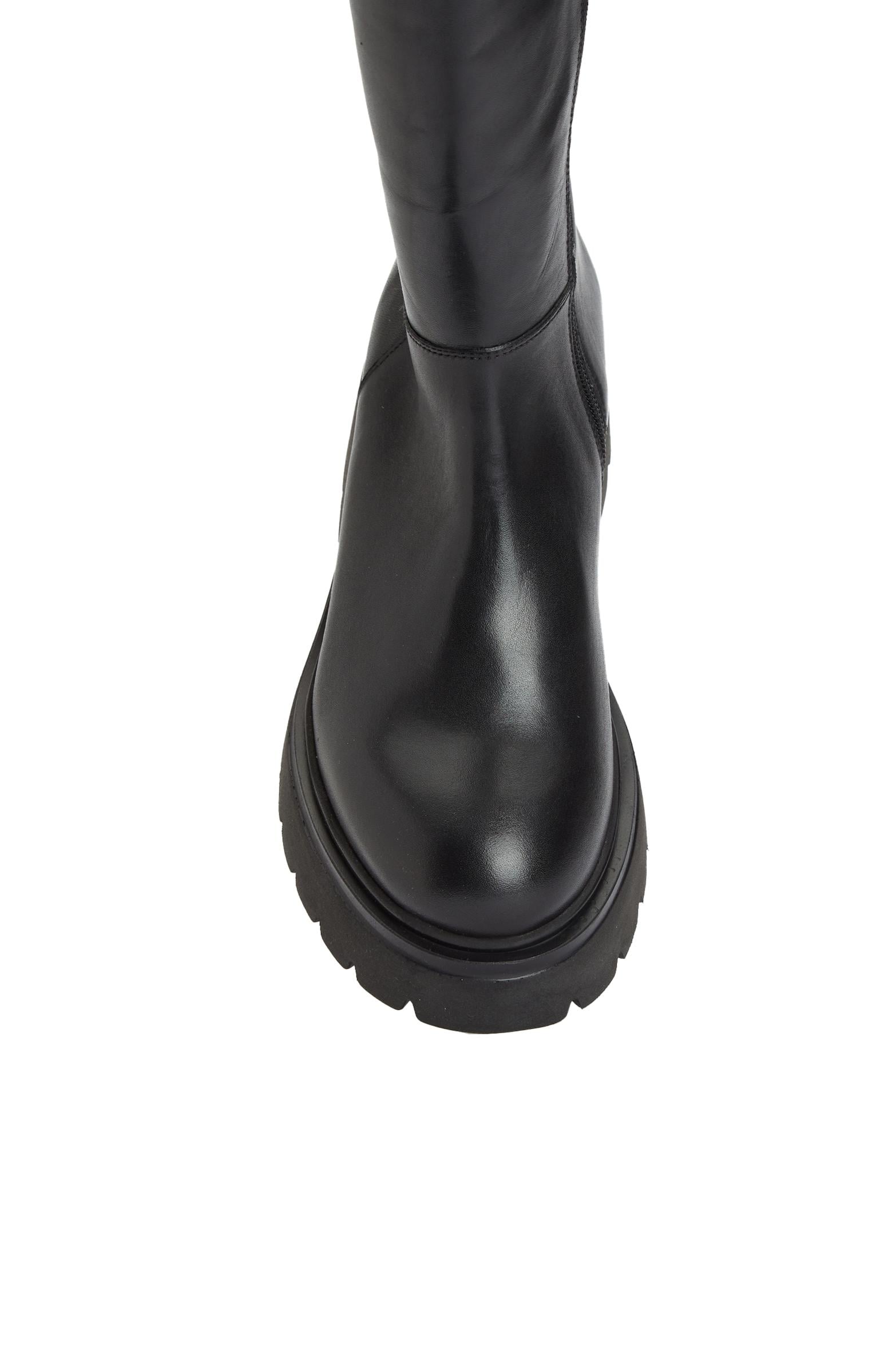 Divarese Kadın Siyah Fermuarlı Deri Çizme