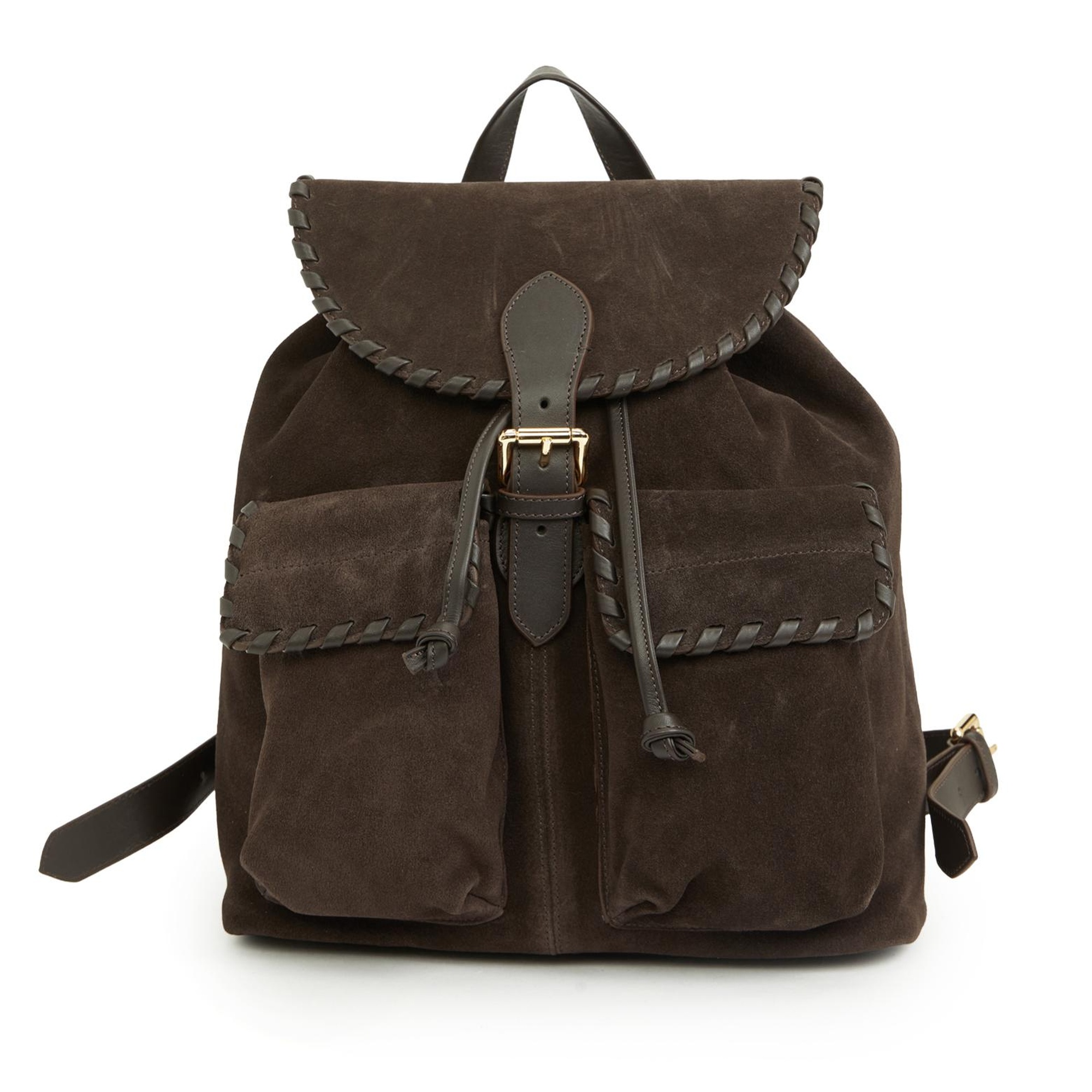 George Hogg Kadın Kahverengi Deri Sırt Çantası