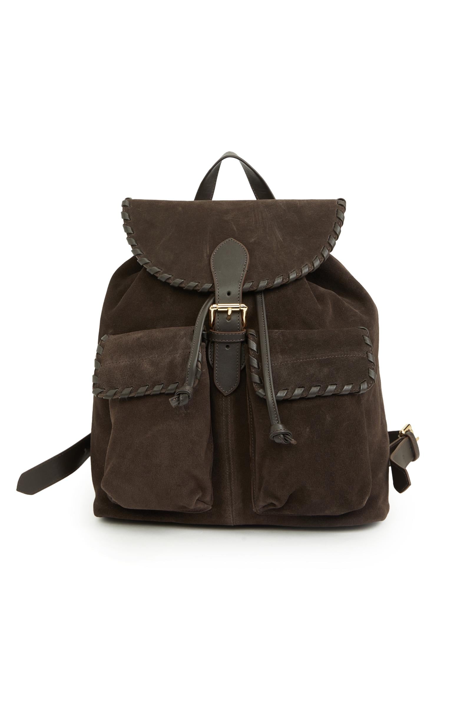  George Hogg Kadın Kahverengi Deri Sırt Çantası