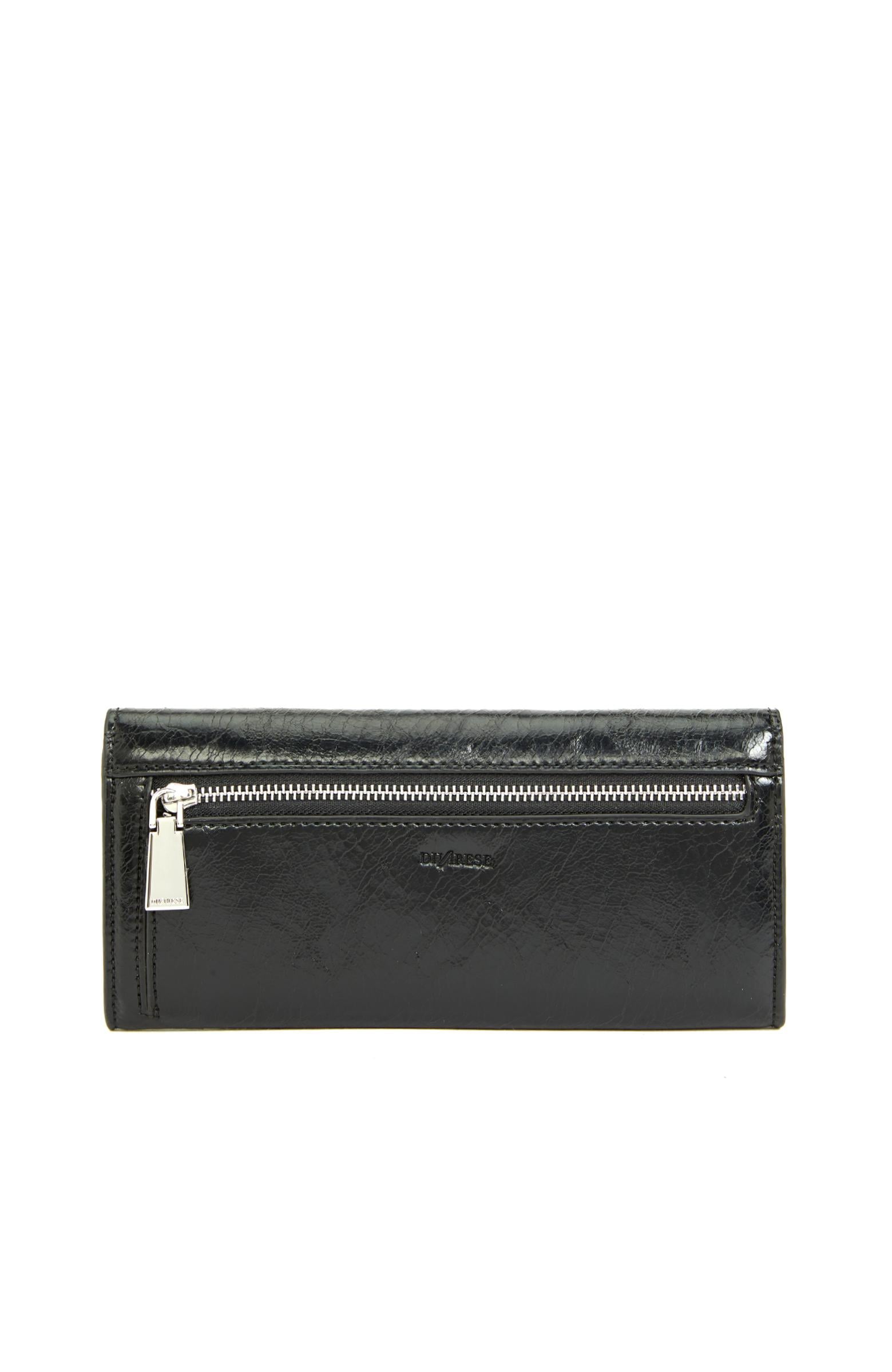 Divarese Kadın Siyah Desenli Cüzdan