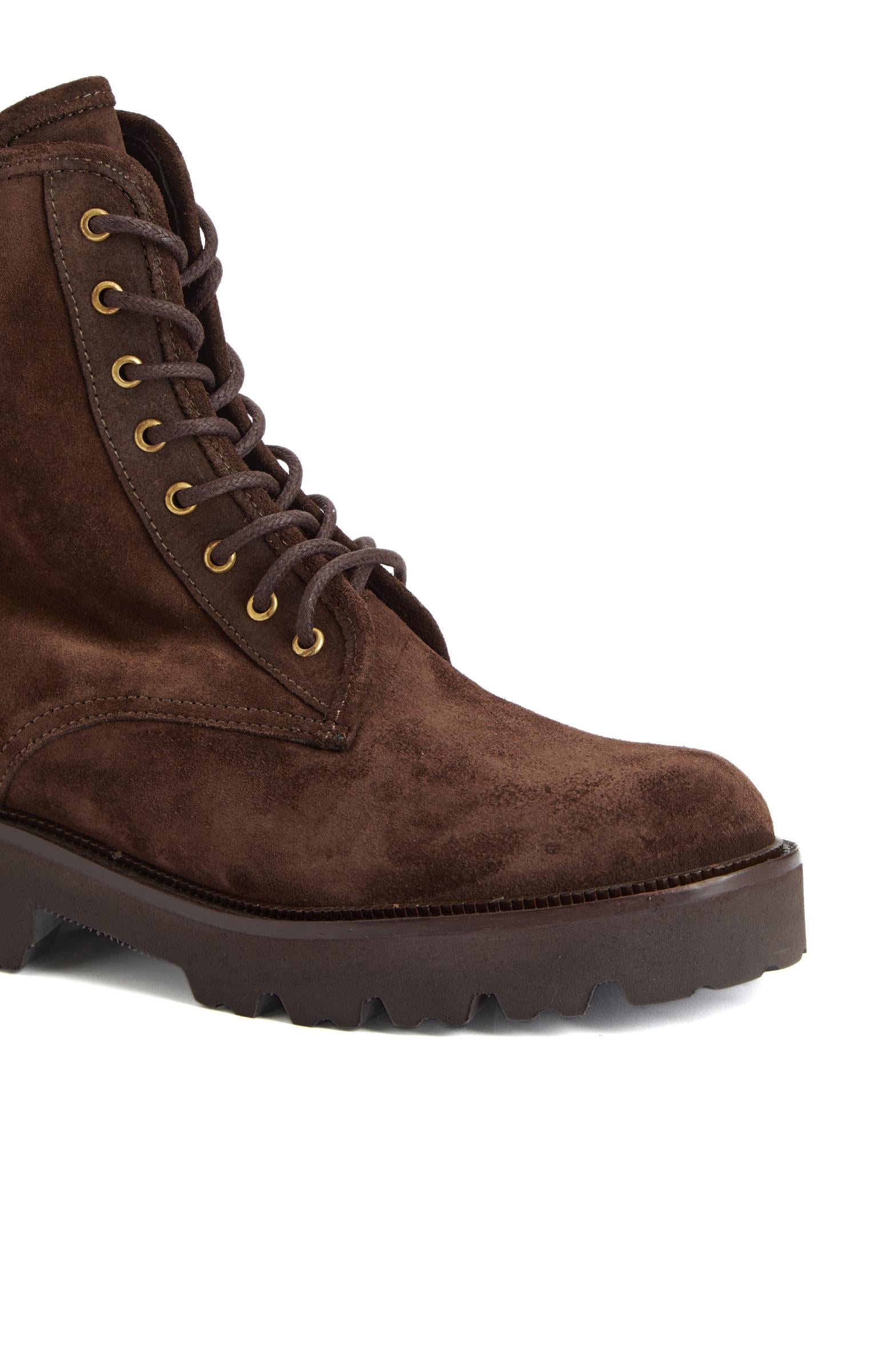 Divarese Kadın Kahverengi Postal Süet Deri Bot