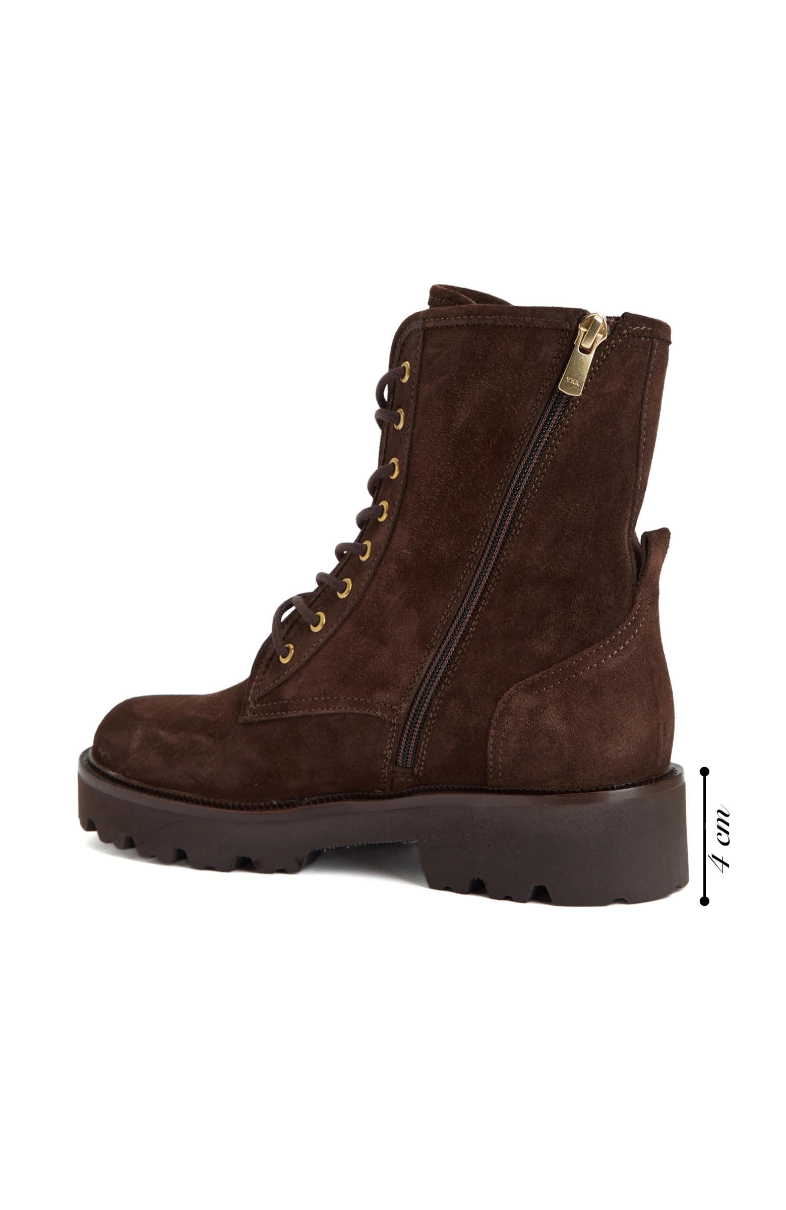 Divarese Kadın Kahverengi Postal Süet Deri Bot