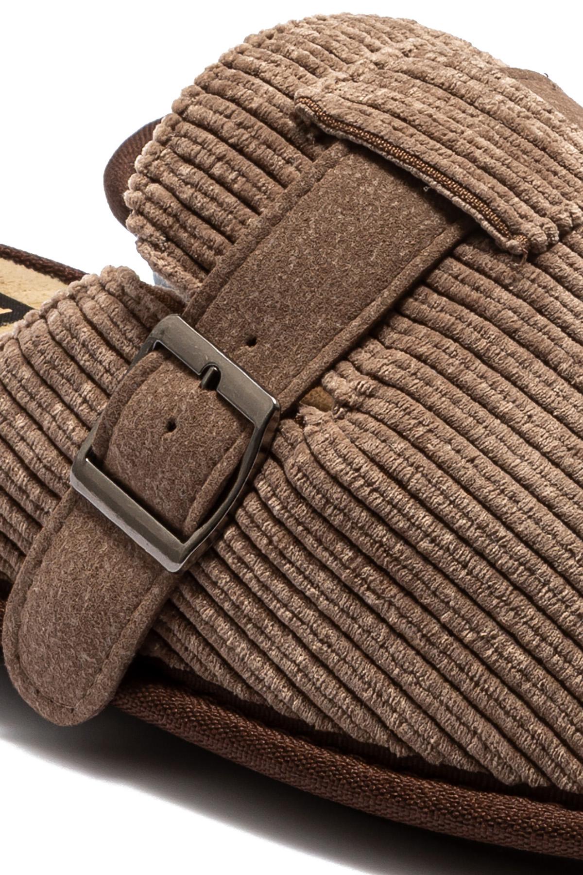 Victor Erkek Ev Terliği Kahverengi 41/46