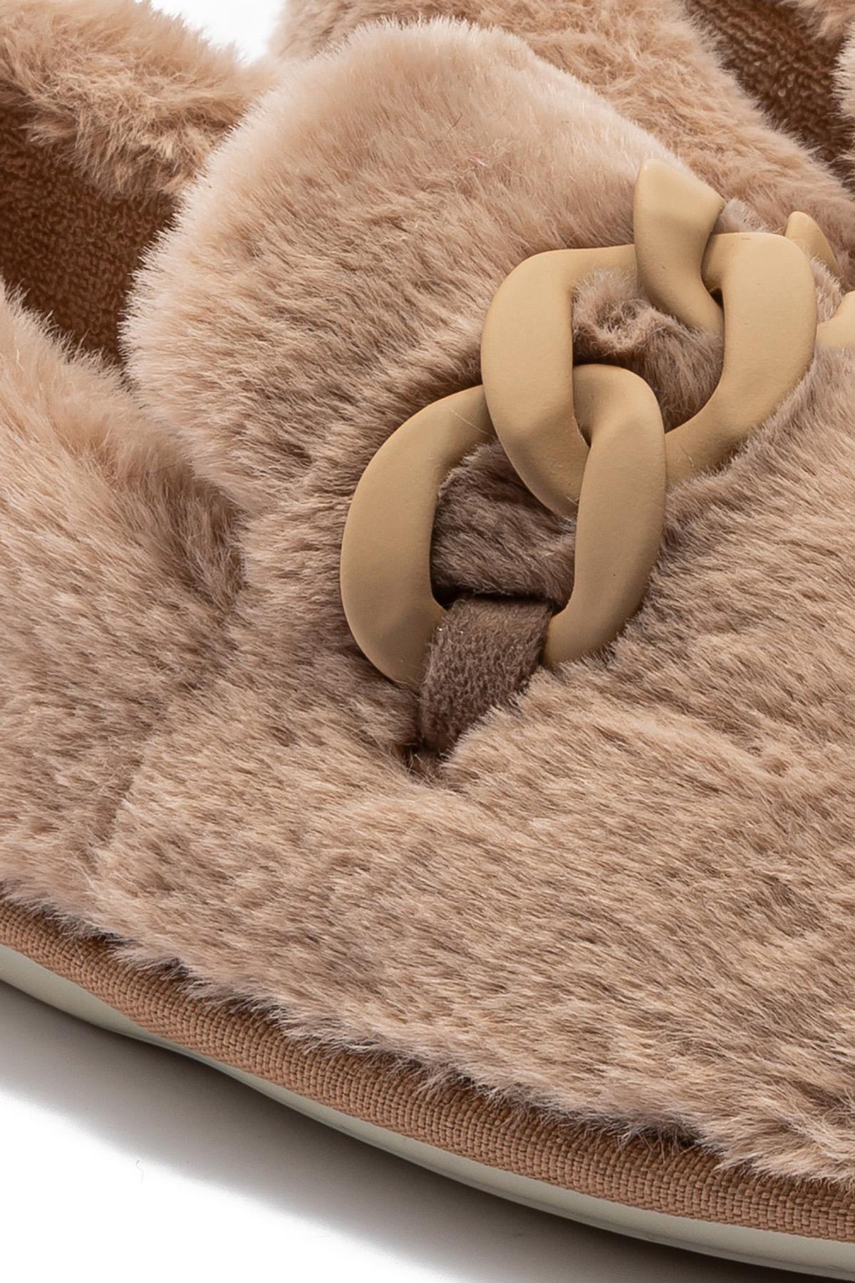 Twigy Twigy Angel Kadın Peluş Ev Ayakkabısı Bej 37/41 FashFed'de! Bej - 4. görsel