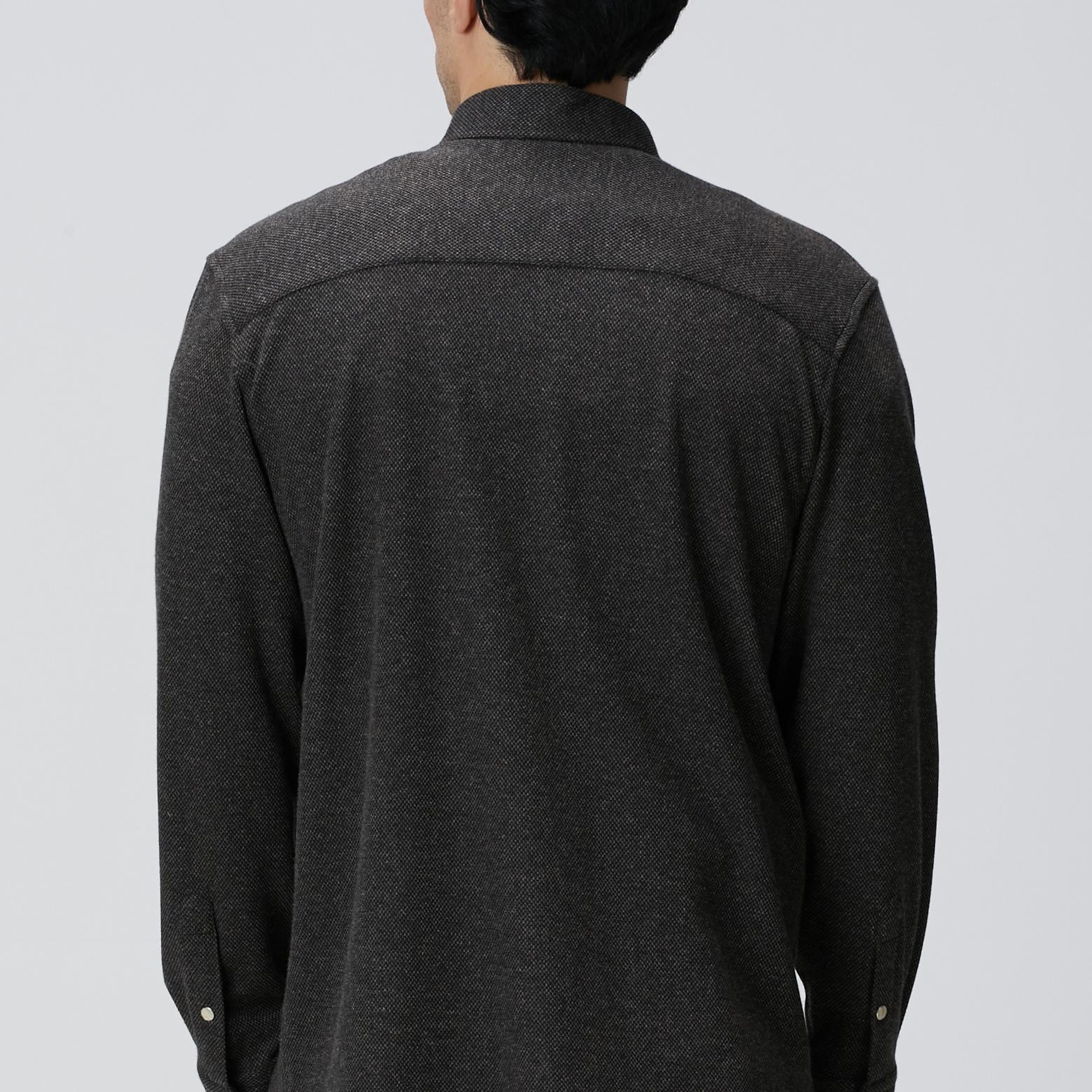 Network Erkek Kahverengi Yün Karışımlı Örme Gömlek