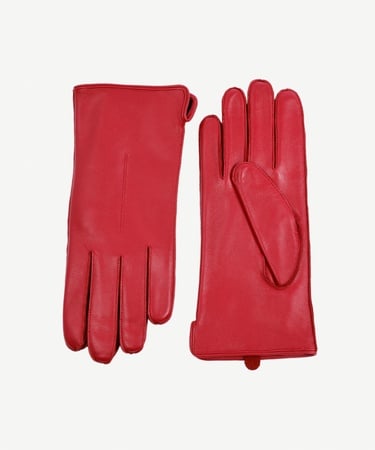  YARGICI Düz Renk Deri Eldiven