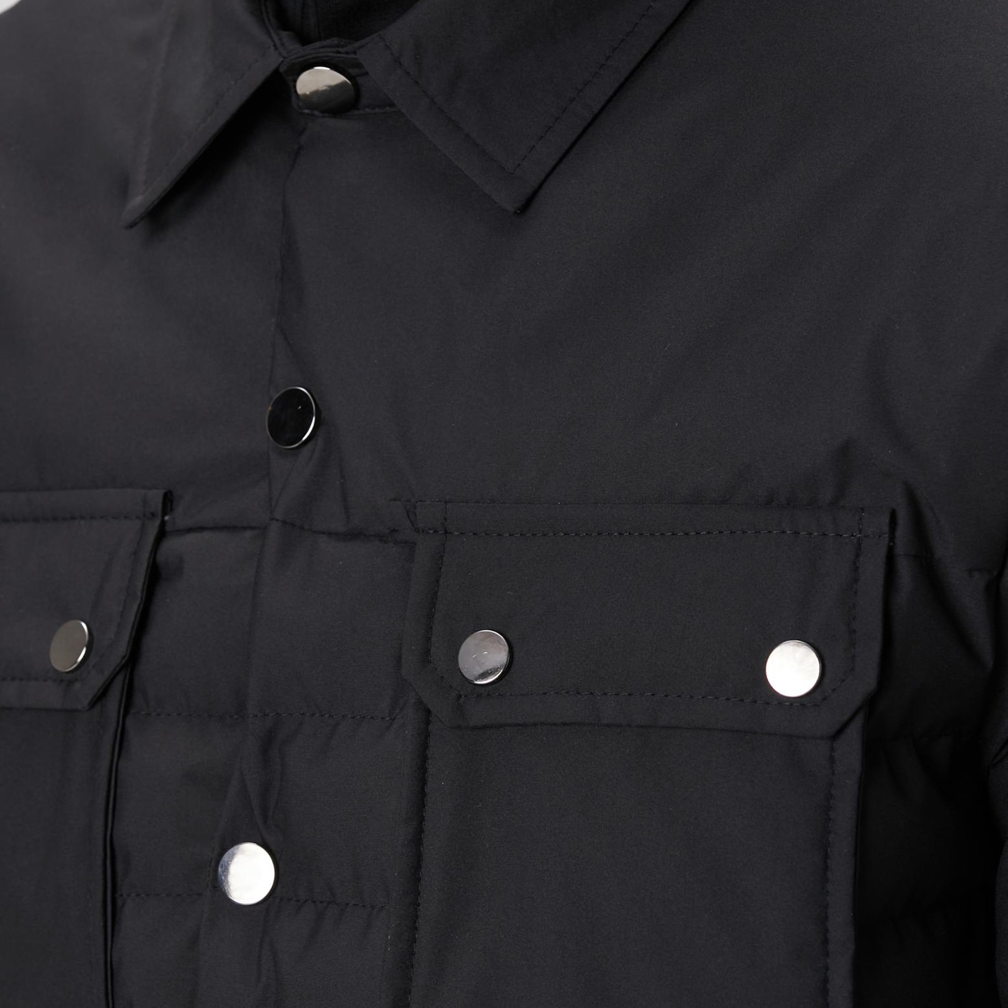 Network Erkek Siyah Yan Cep Detaylı Kapitone Coat Ceket