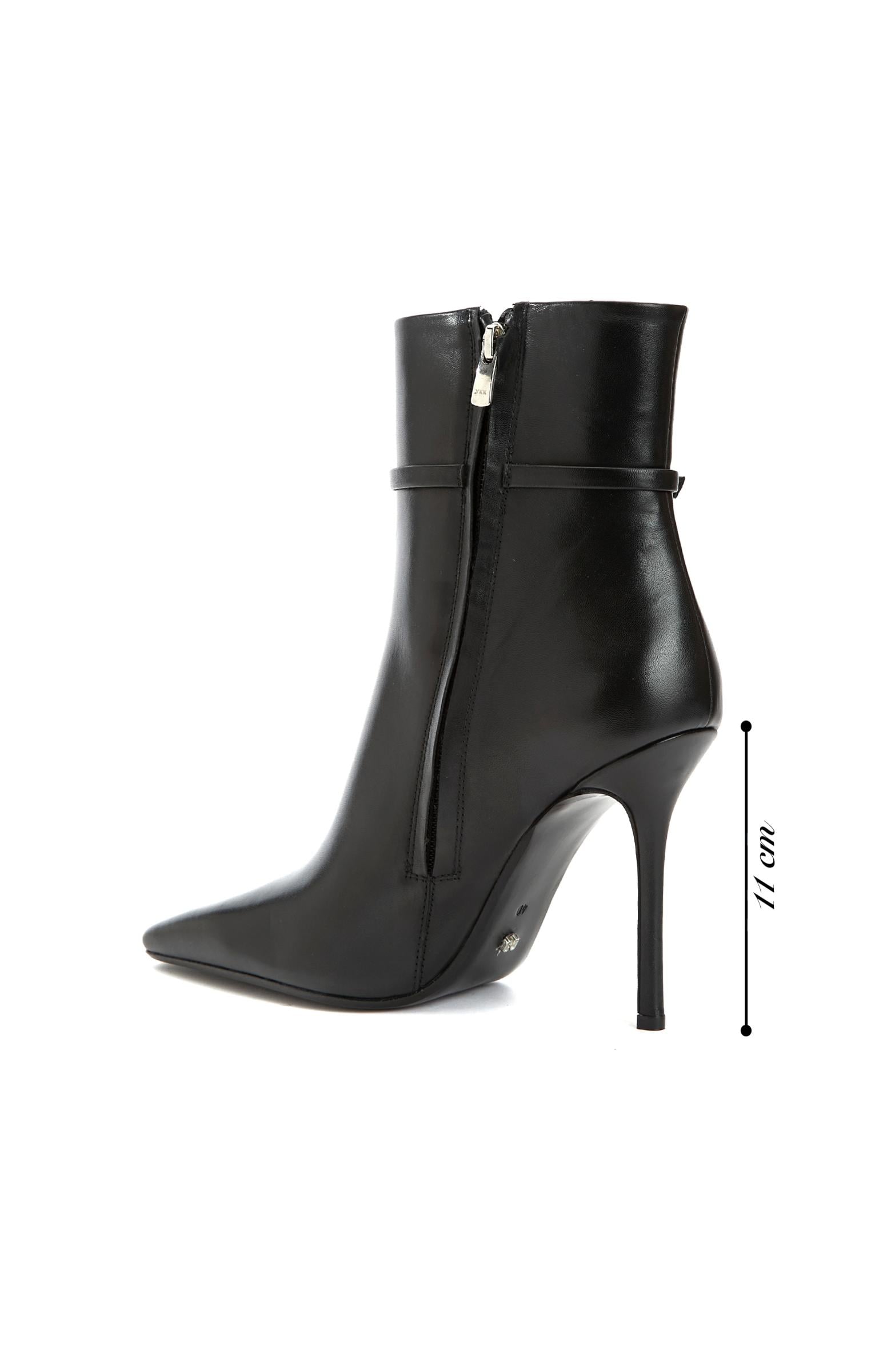  Network Kadın Siyah Toka Detaylı Deri Bot