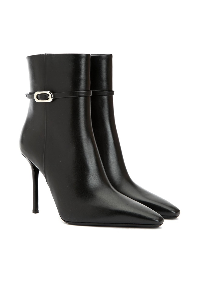  Network Kadın Siyah Toka Detaylı Deri Bot