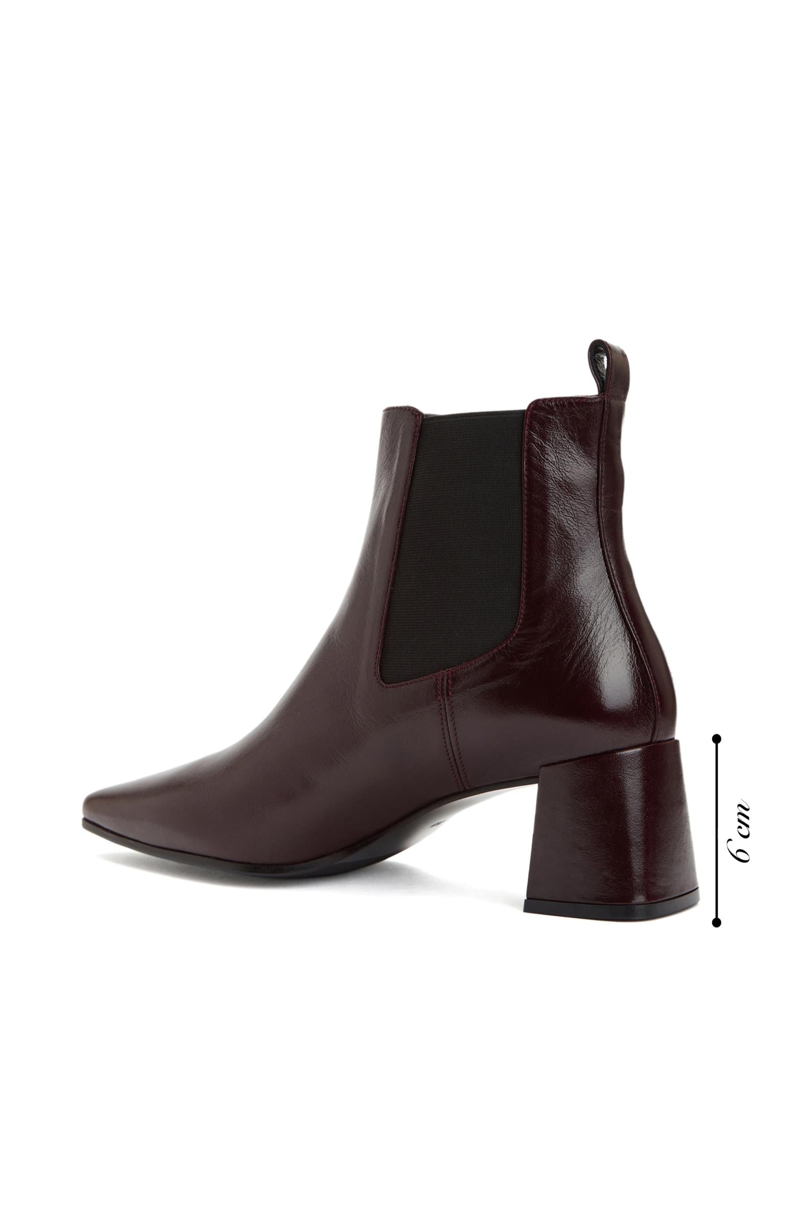 Divarese Kadın Bordo Western Deri Bot