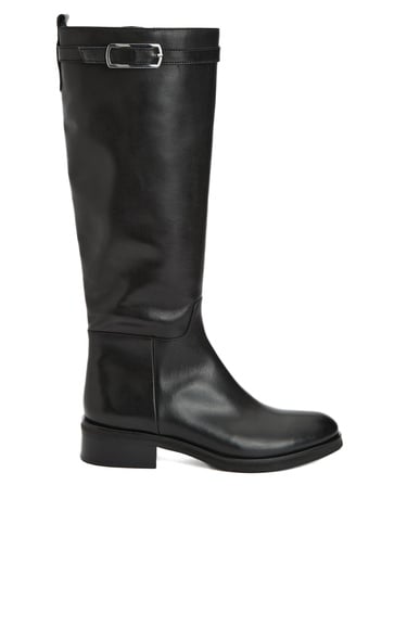  George Hogg Kadın Siyah Deri Çizme