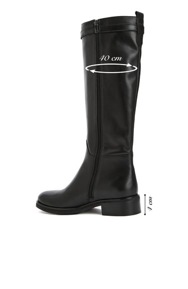  George Hogg Kadın Siyah Deri Çizme