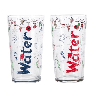  WATER BARDAK 570 ML 2'Lİ SET -YILBAŞI