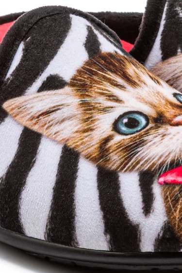  Hera Kadın Ev Terliği Siyah-Beyaz 37/41