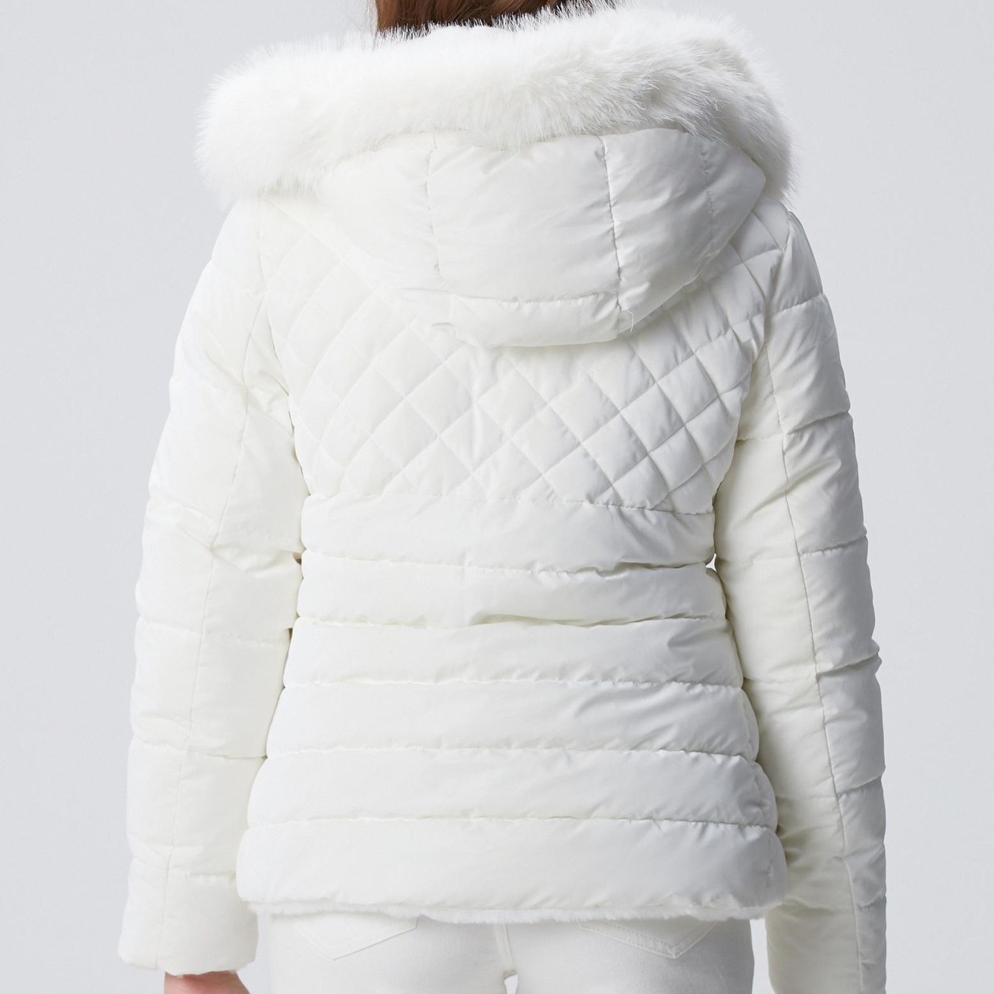 Network Kadın Kırık Beyaz Kapitoneli Mont