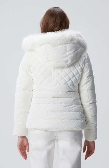  Network Kadın Kırık Beyaz Kapitoneli Mont