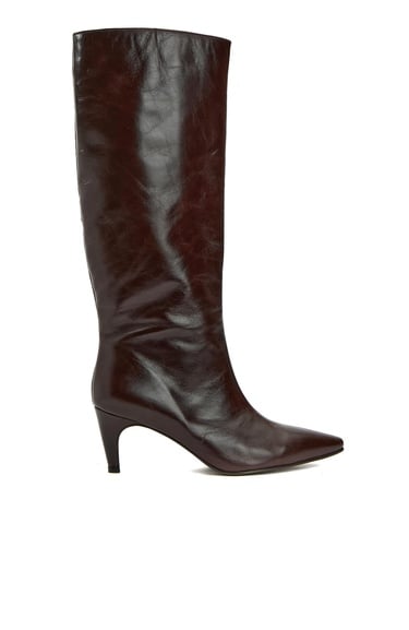  Network Kadın Kahverengi Deri Çizme