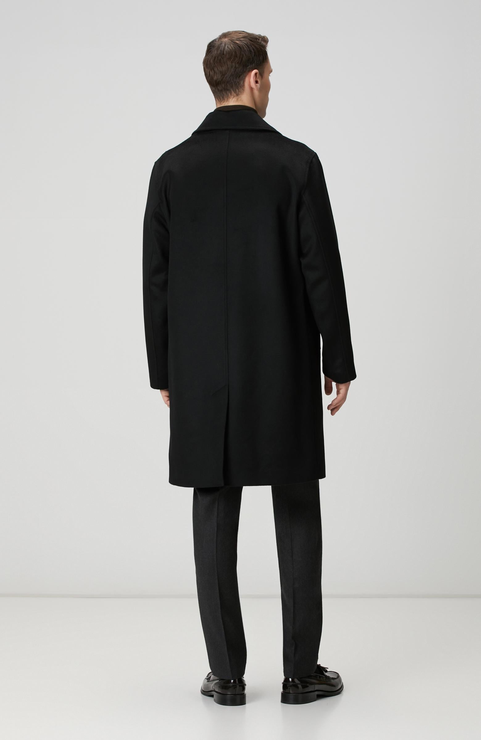 Network Erkek Limited Siyah Yün Palto