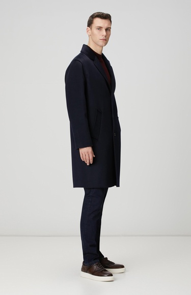  Network Erkek Limited Lacivert Yün Palto