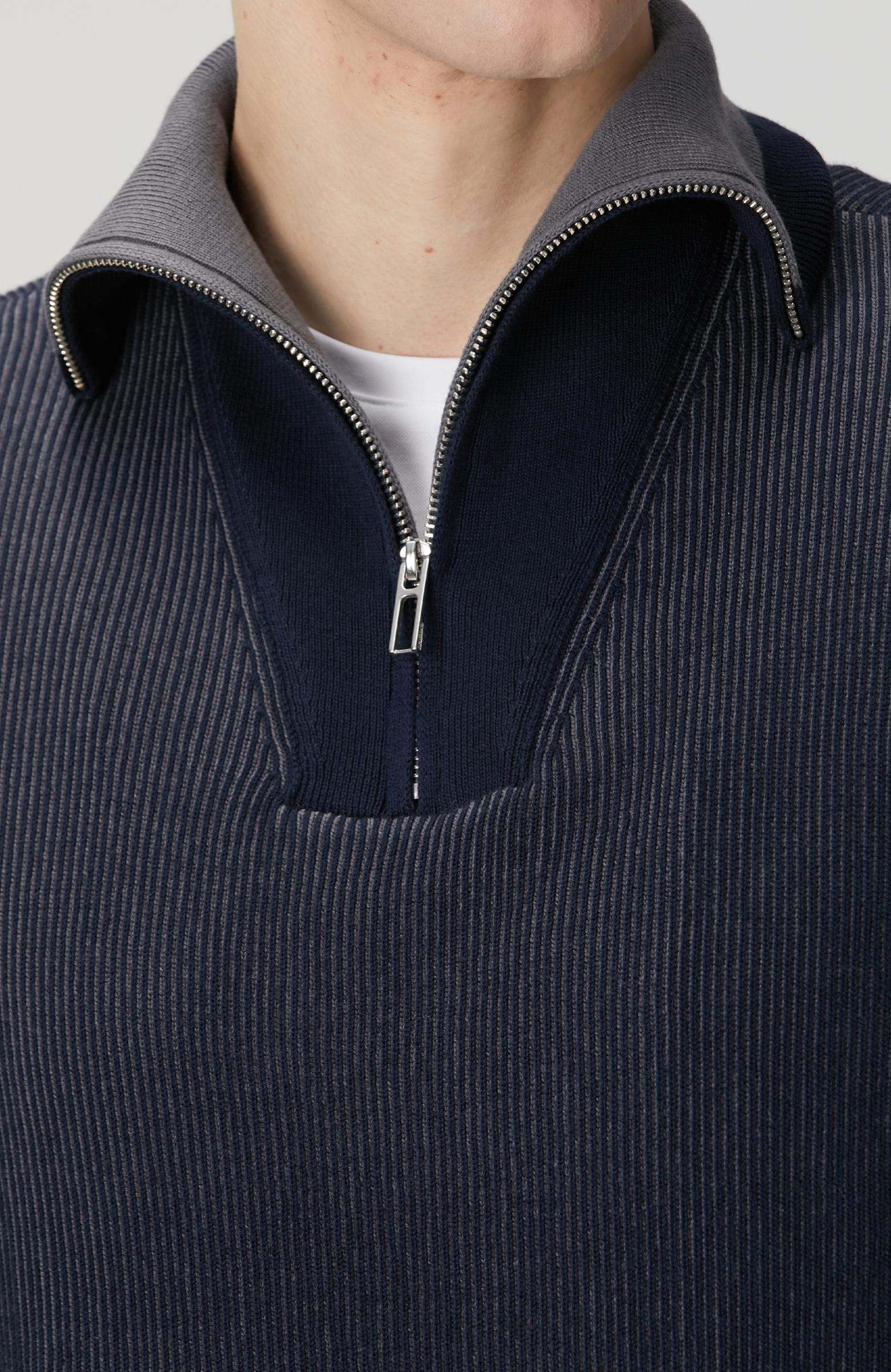 Network Erkek Lacivert Dik Yaka Çift Renk Kazak