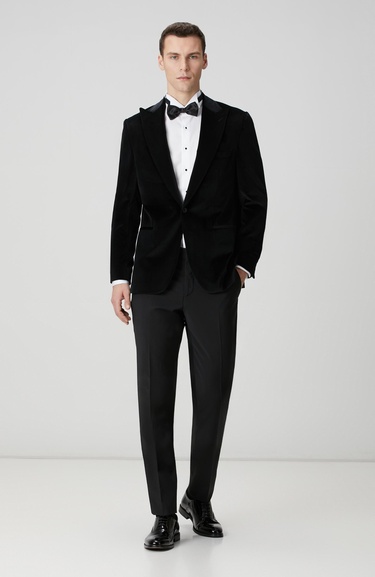  Network Erkek Non-Iron Beyaz Smokin Gömlek