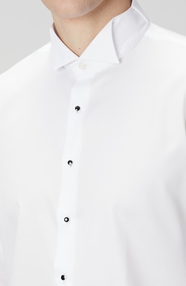  Network Erkek Non-Iron Beyaz Smokin Gömlek