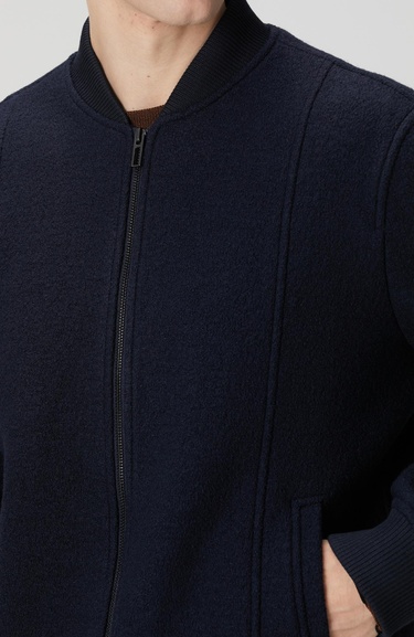  Network Erkek Lacivert Yün Mont