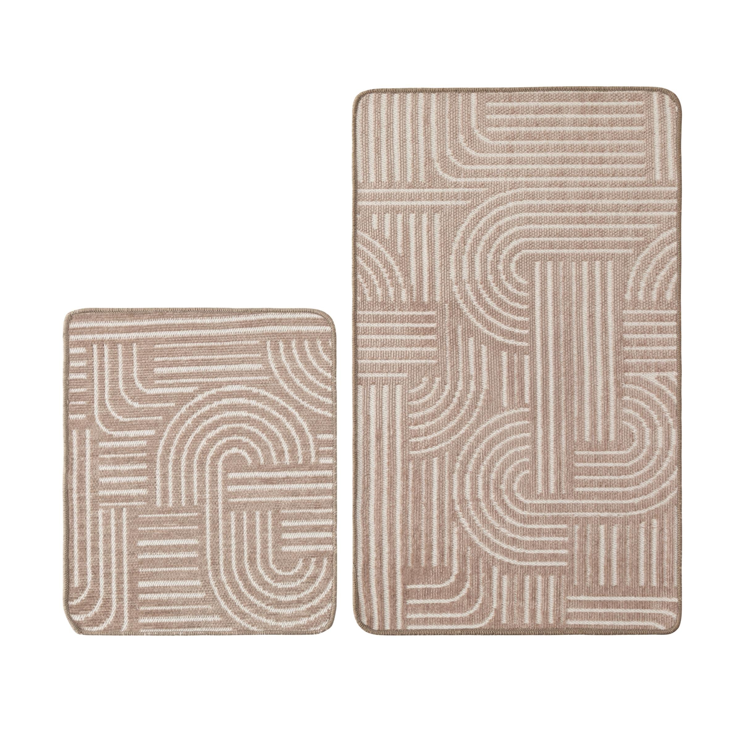  CLOUD 2'Lİ BANYO PASPAS SETİ BEJ