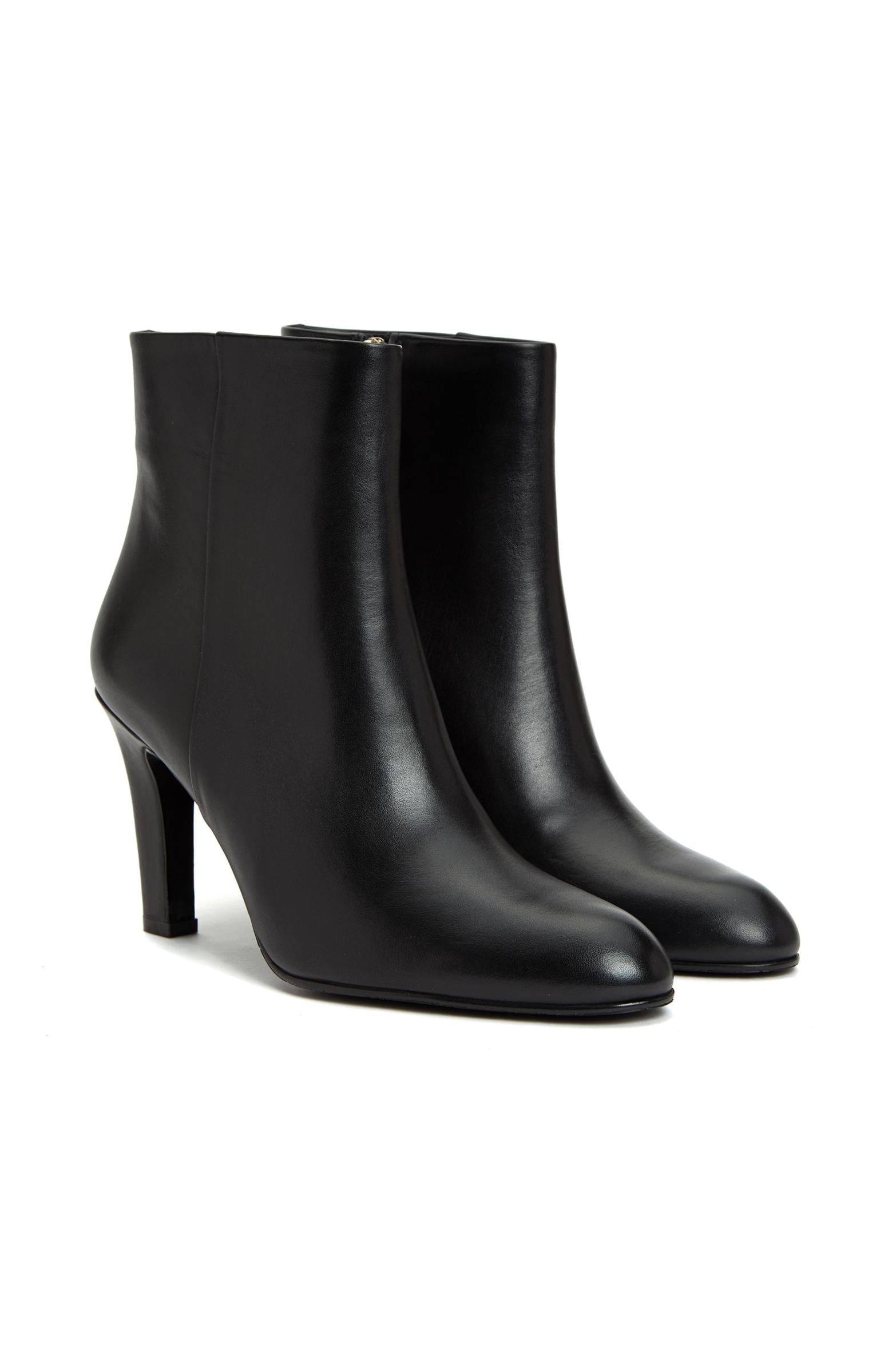  George Hogg Kadın Siyah Topuklu Deri Bot