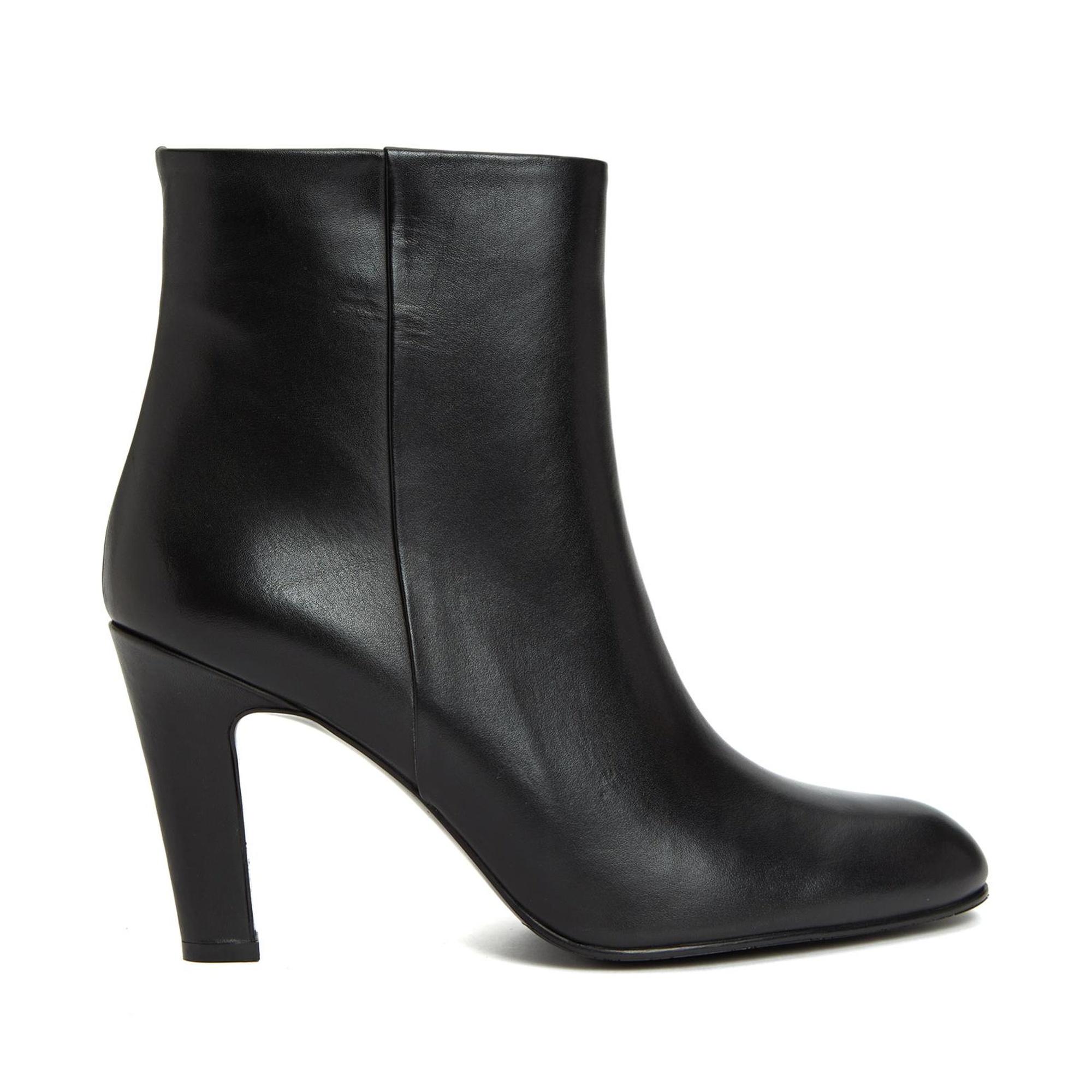 George Hogg Kadın Siyah Topuklu Deri Bot