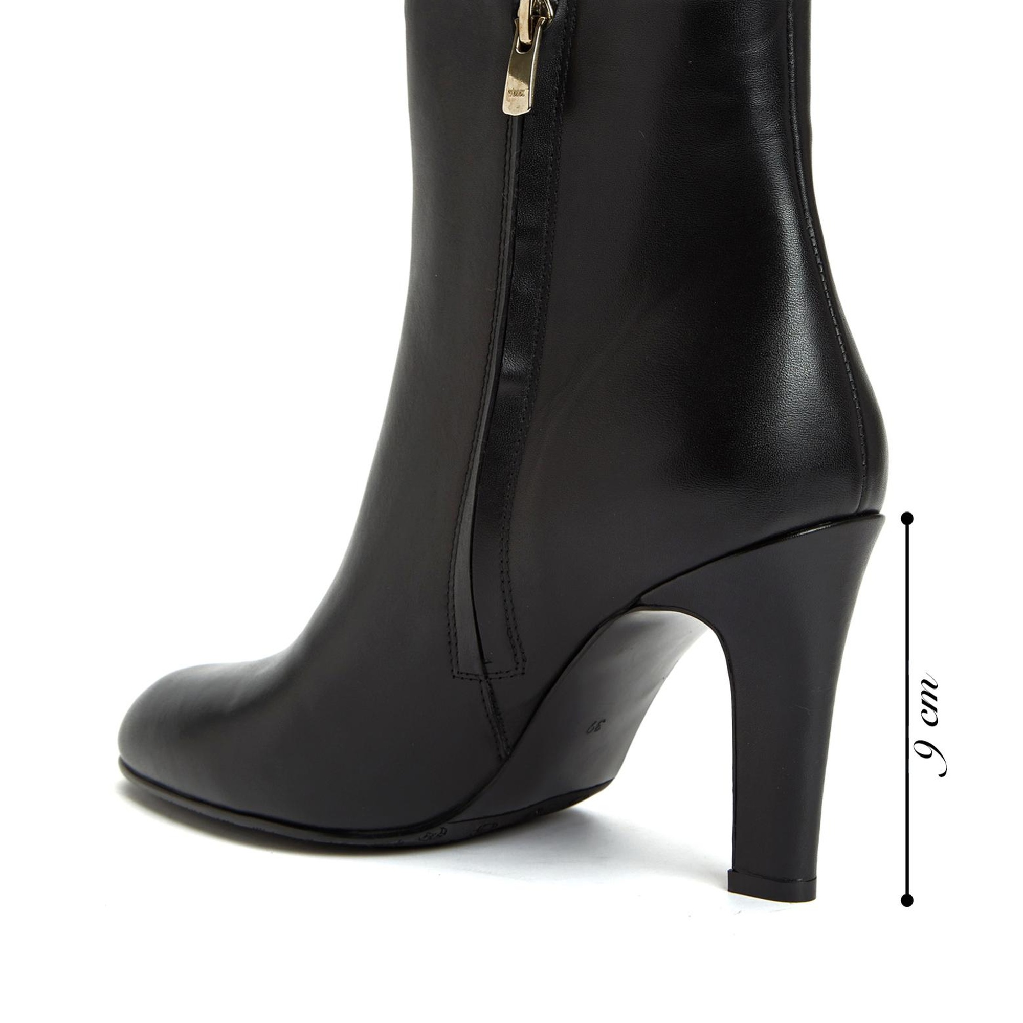 George Hogg Kadın Siyah Topuklu Deri Bot