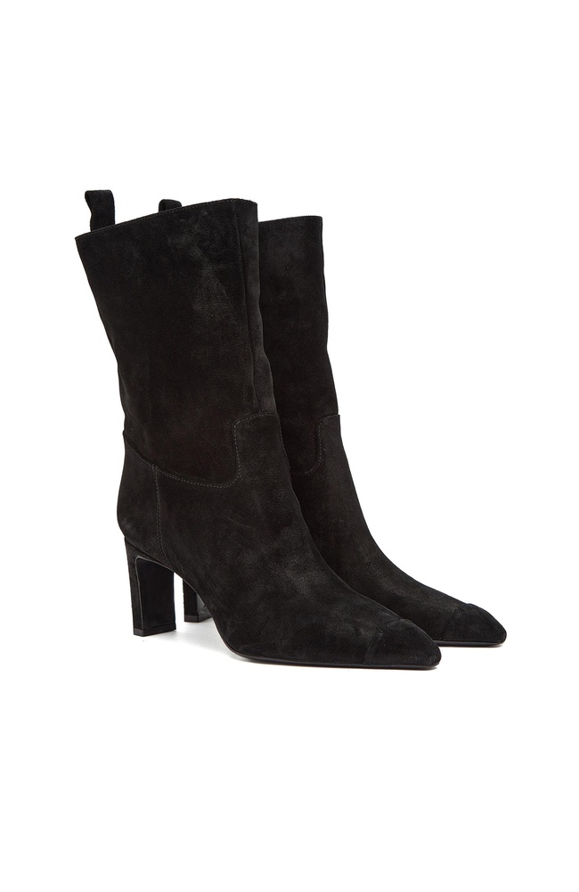  George Hogg Kadın Siyah Süet Deri Bot