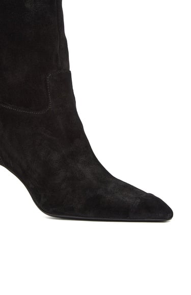  George Hogg Kadın Siyah Süet Deri Bot