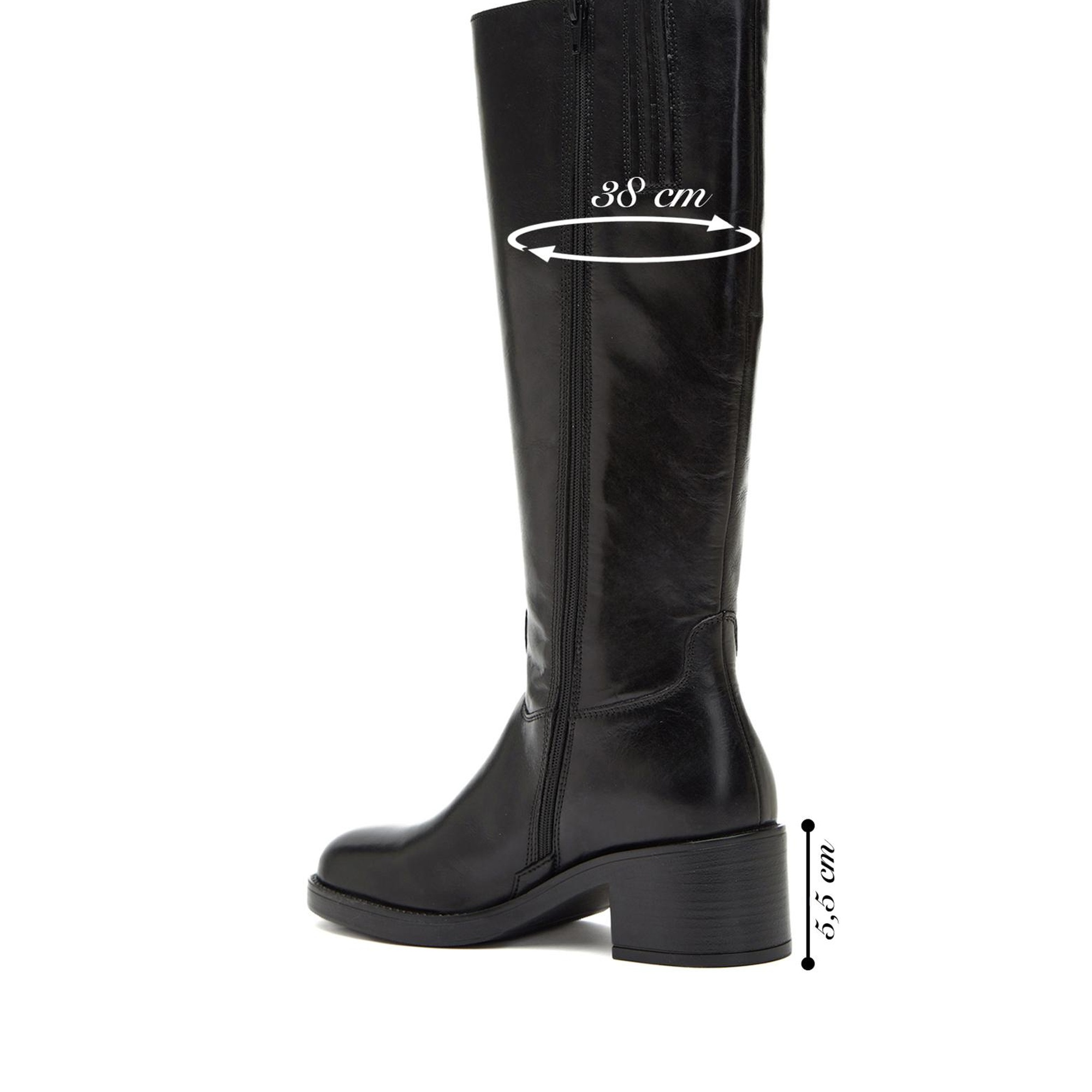 George Hogg Kadın Siyah Deri Çizme