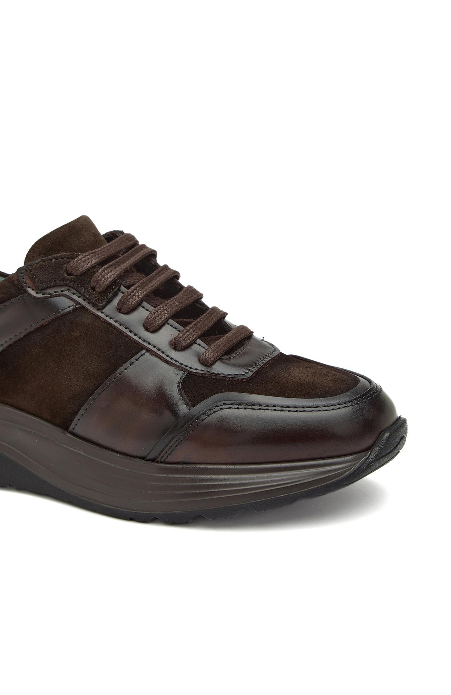 George Hogg Kadın Kahverengi Deri Sneaker