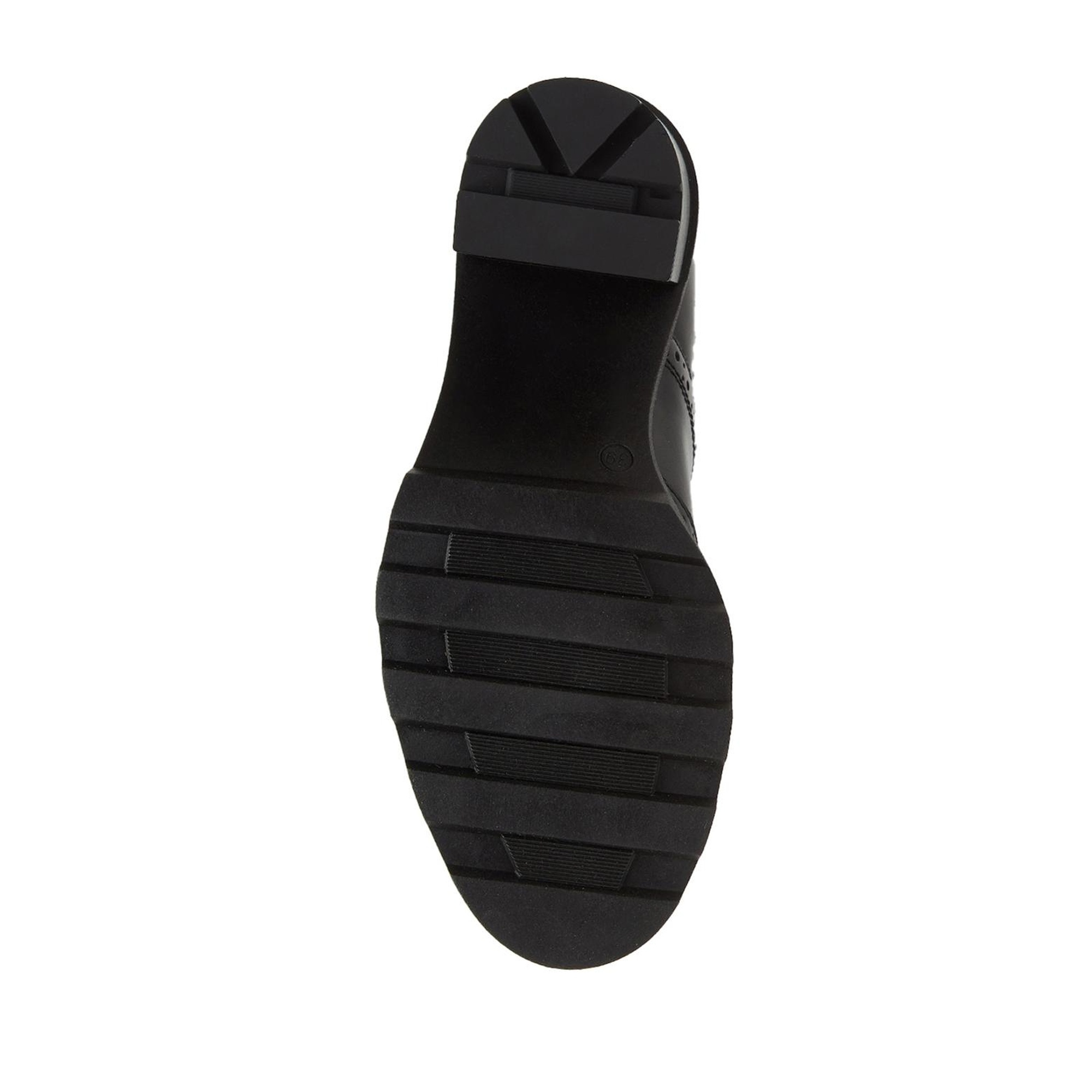 Divarese Kadın Siyah Triko Detaylı Deri Bot