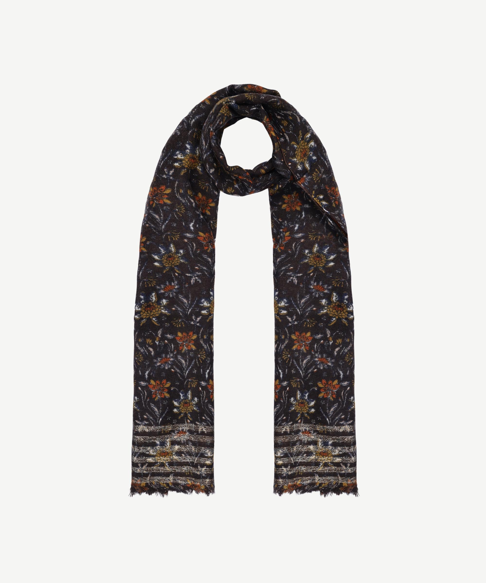  YARGICI Çiçek Desenli Yün Şal