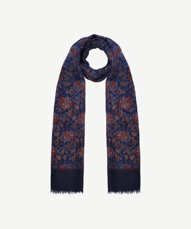  YARGICI Çiçek Desenli Yün Şal