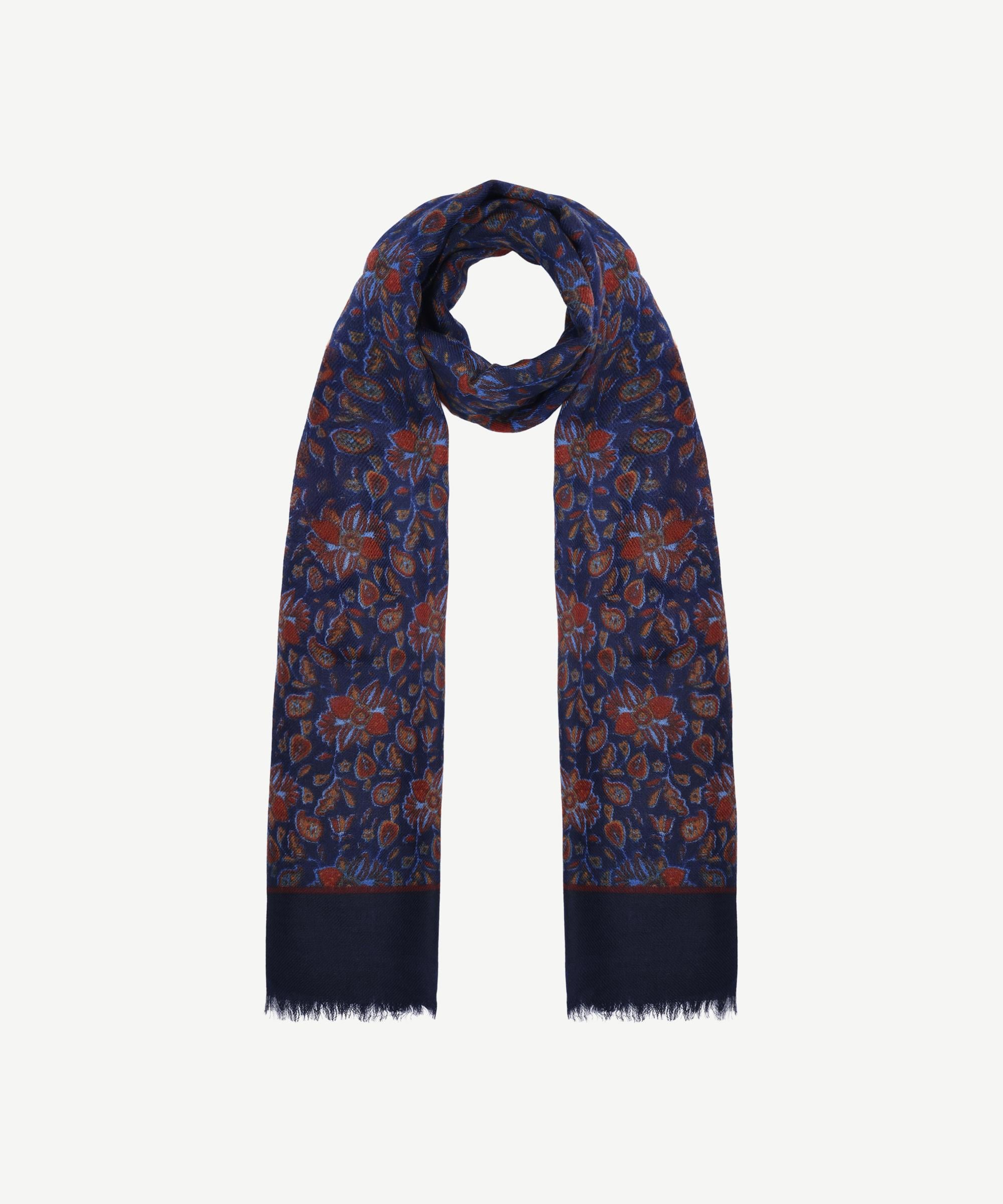  YARGICI Çiçek Desenli Yün Şal