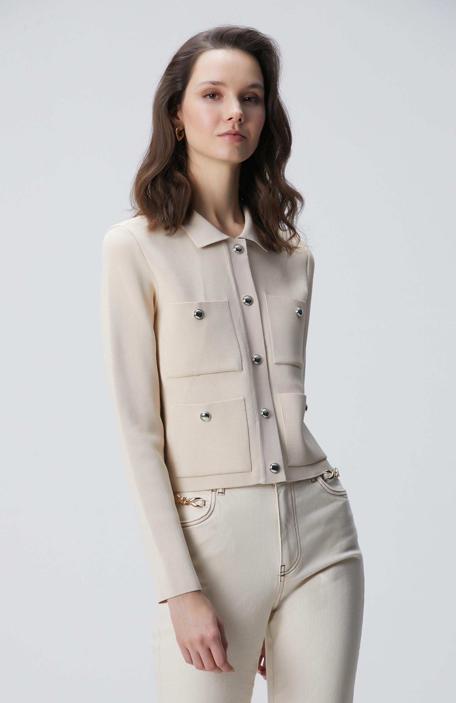  Network Kadın Taş Triko Ceket