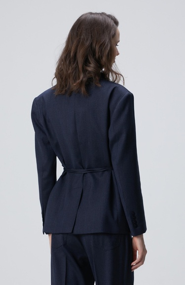  Network Kadın Lacivert Yün Karışımlı Ceket