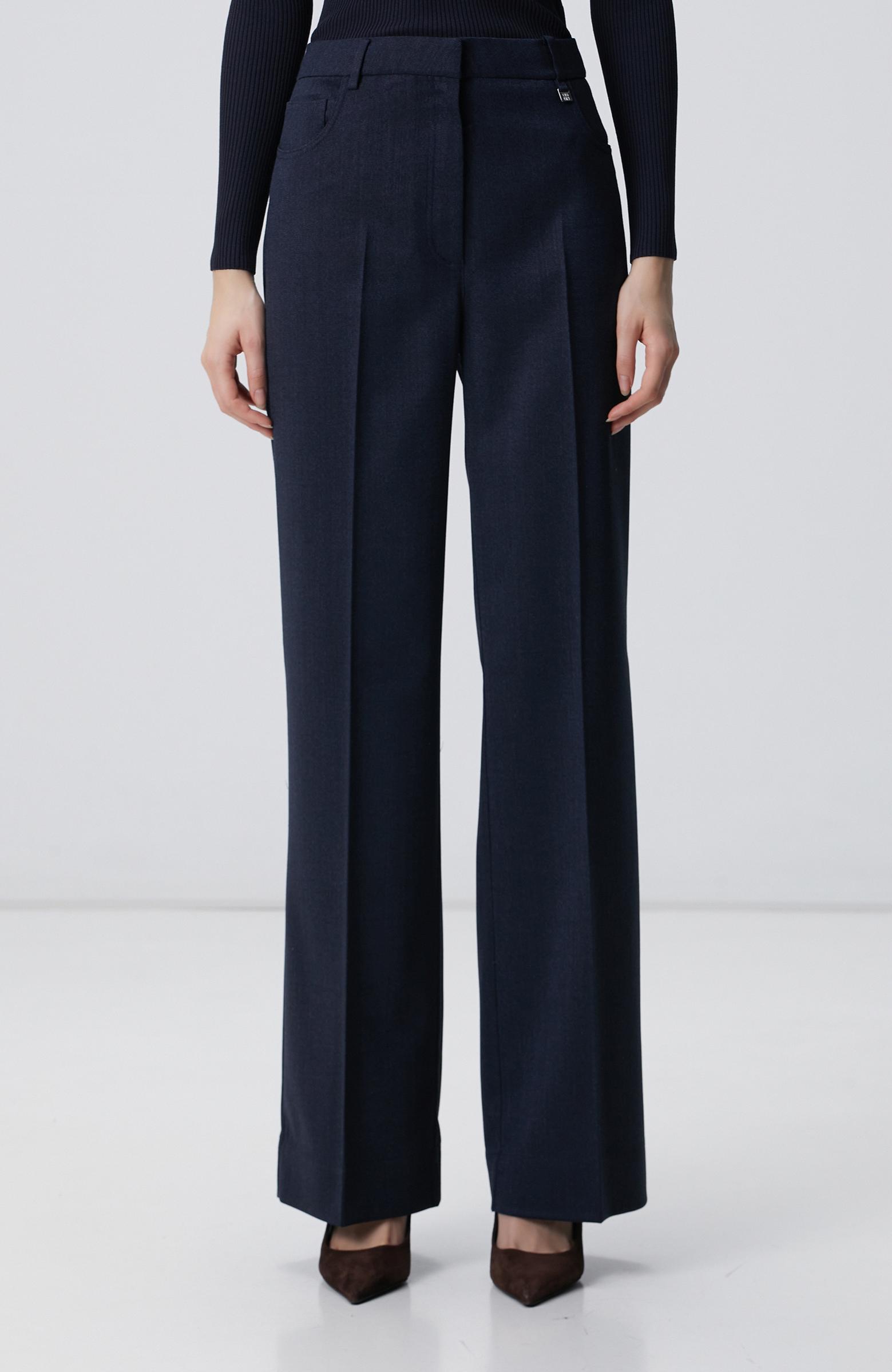 Network Kadın Lacivert Yün Karışımlı Pantolon