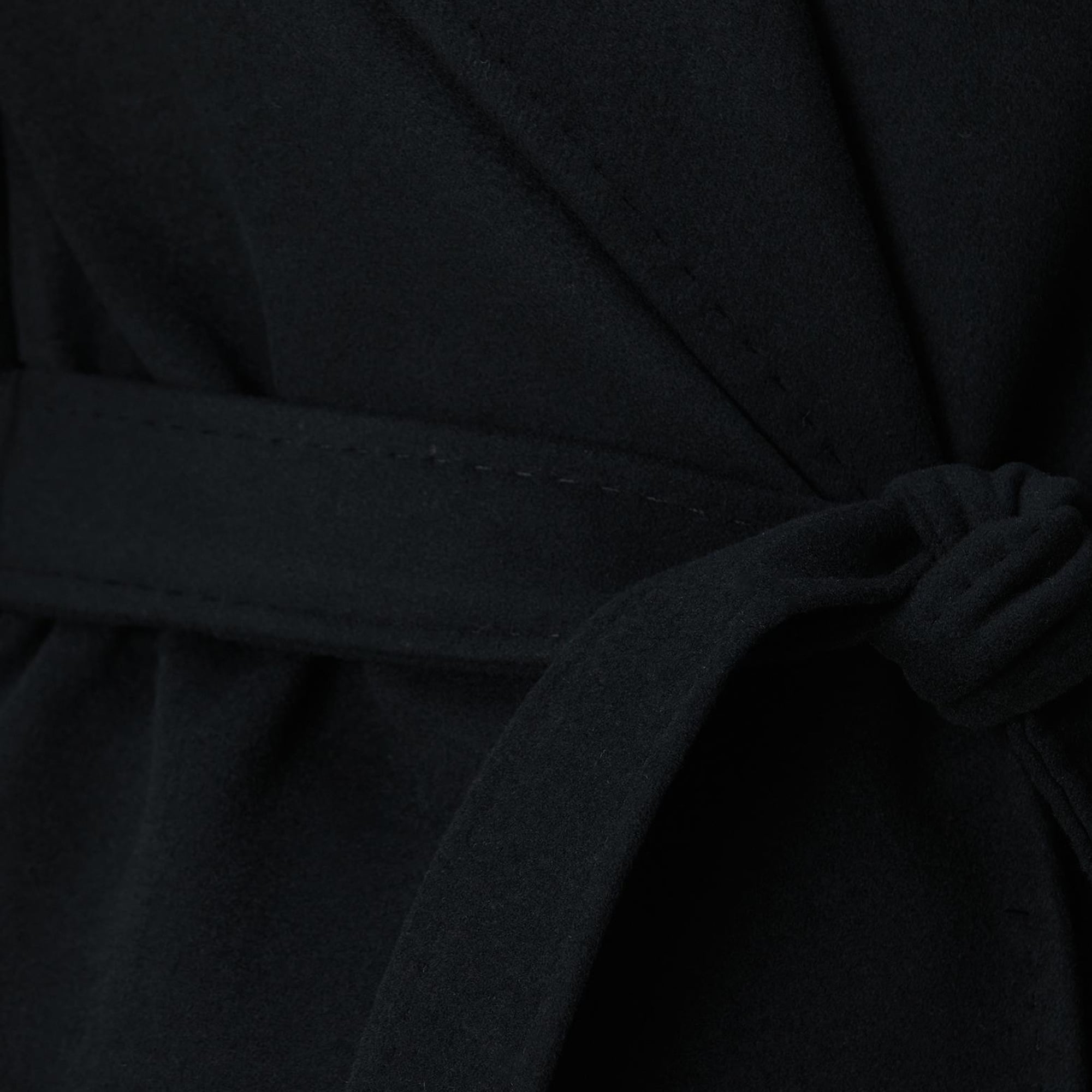 Network Kadın Siyah Geniş Yakalı Manto