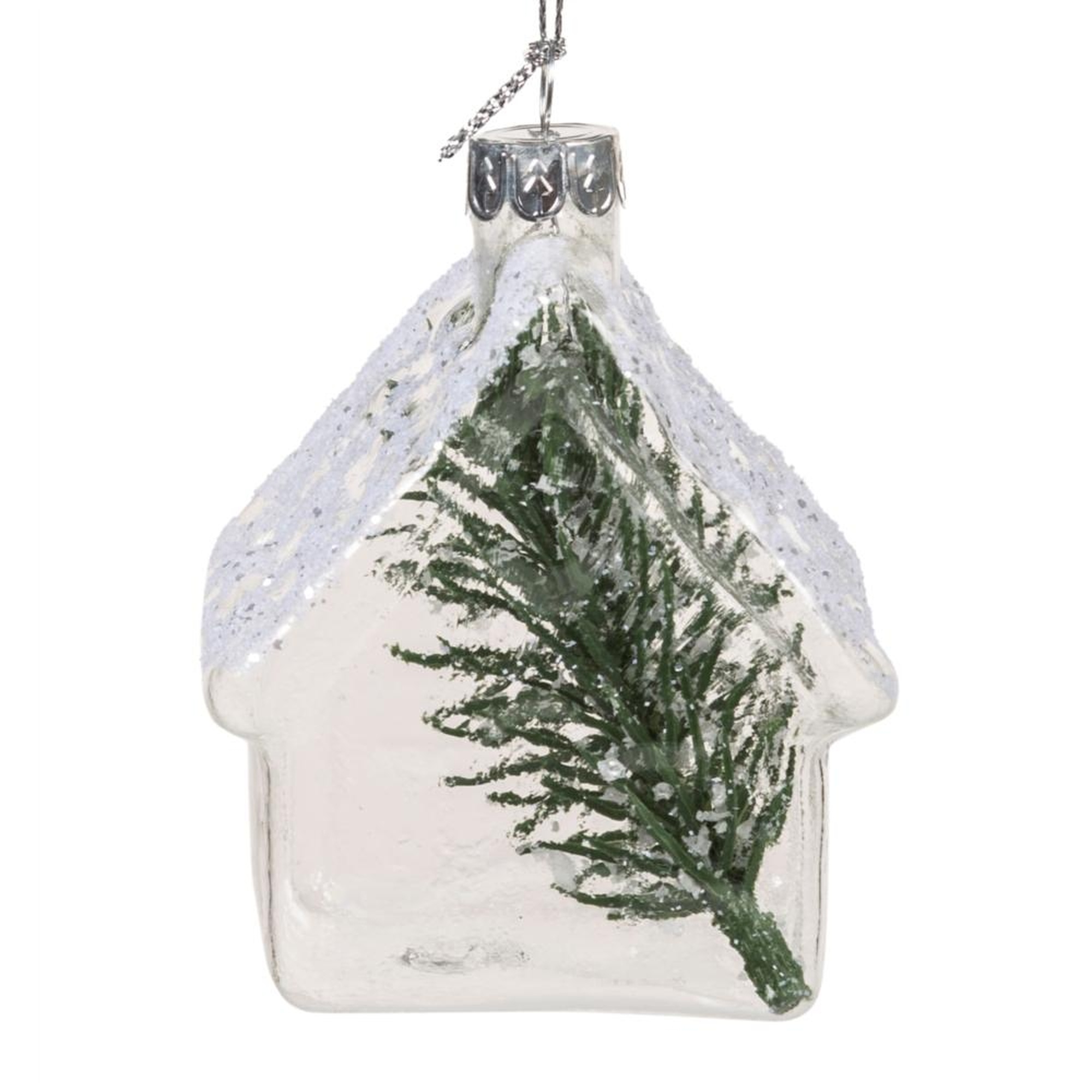 CAM YILBAŞI AĞAÇ SÜSÜ 7X10CM