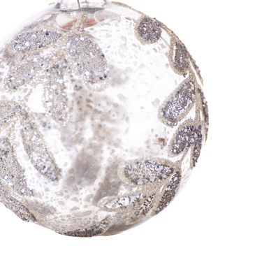  SILVER LEAF AĞAÇ SÜSÜ 8CM