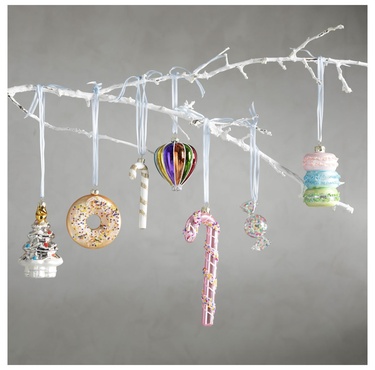  CANDY CANE AĞAÇ SÜSÜ BEYAZ 12 CM