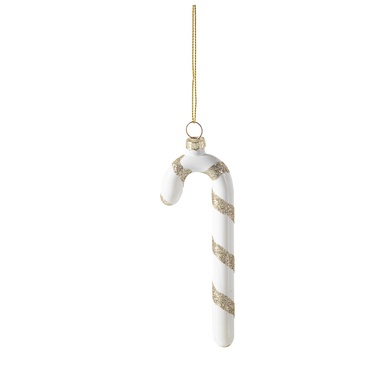  CANDY CANE AĞAÇ SÜSÜ BEYAZ 12 CM