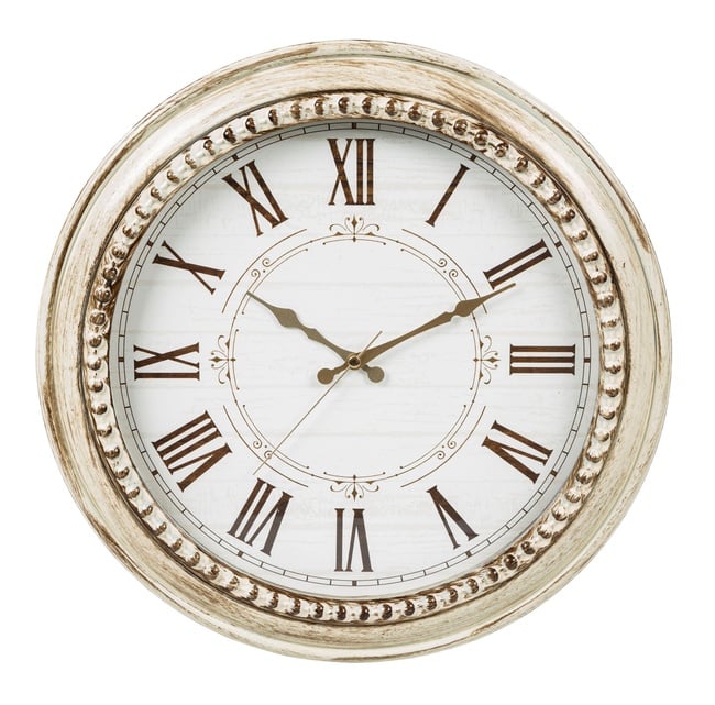  ESKİTME BEJ DUVAR SAATİ