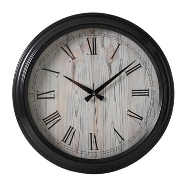  LISBON DUVAR SAATİ SİYAH 46CM
