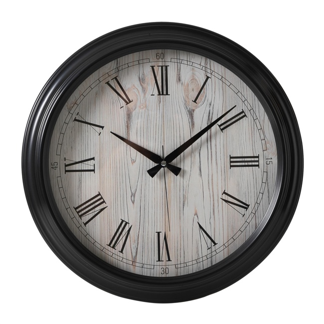  LISBON DUVAR SAATİ SİYAH 46CM